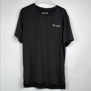 Full Send Fitness Compression Short Sleeve T-shirt Men’s Charcoal Gray Size S